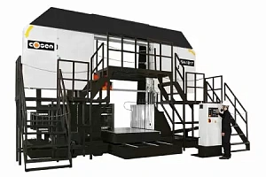 Высокопроизводительная полуавтоматическая двухколонная ленточная пила в Курске