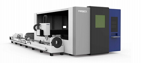 Защищённый закрытый волоконный лазерный станок для резки листов и труб MK-CT в Курске