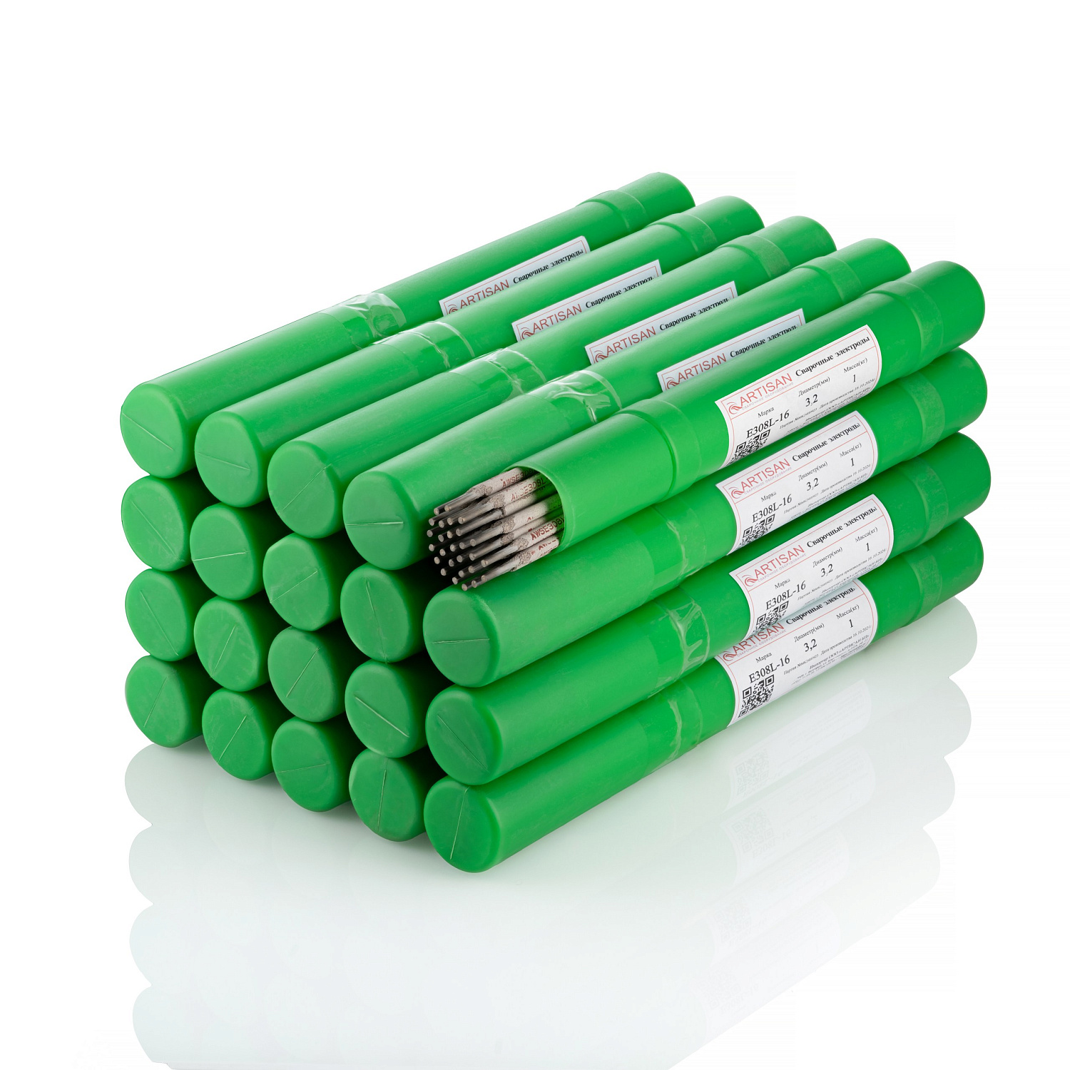 Электроды по нержавеющей стали Е308L-16 д.3,2мм (1кг) Артисан в Курске