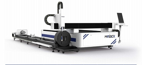 Двунаправленный волоконный лазерный станок для резки листов и труб MK-ST в Курске