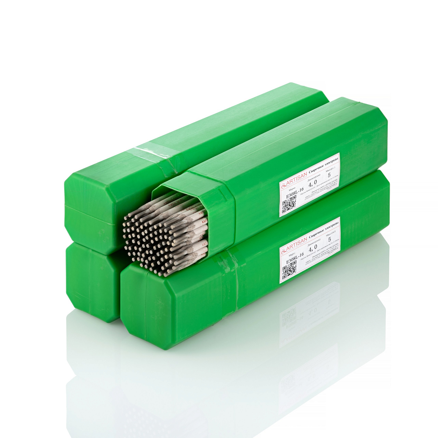 Электроды по нержавеющей стали Е308L-16 д.4мм (1кг) Артисан в Курске