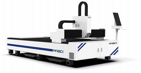 Открытый одно-платформенный волоконный лазерный станок для резки MK-S в Курске