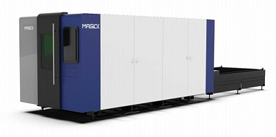 Полностью закрытый волоконный лазерный станок для резки с обменной платформой MK-C в Курске